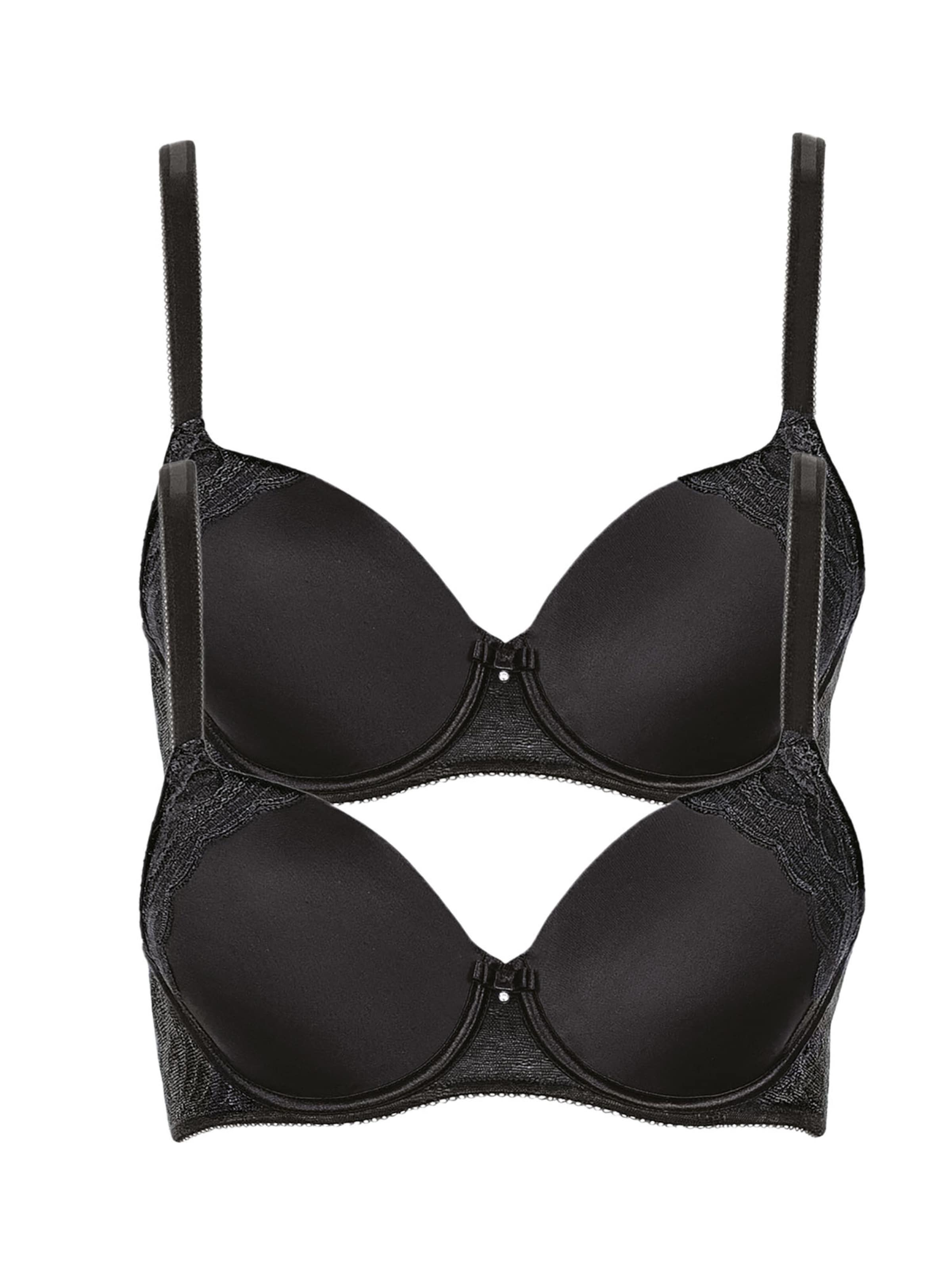 Lisca Bra 'Evelyn' in Black: front