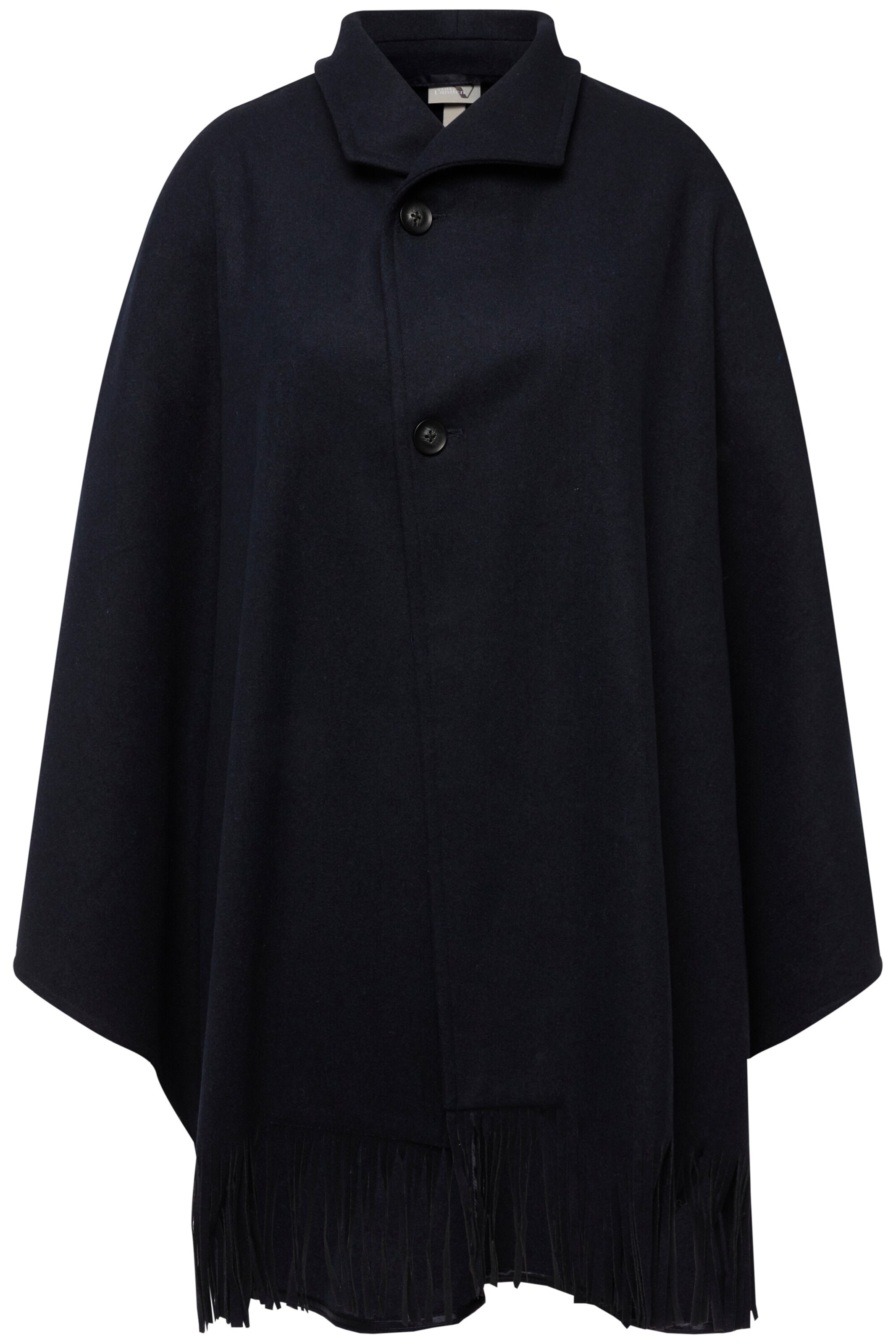 Ulla Popken Cape in Blauw: voorkant