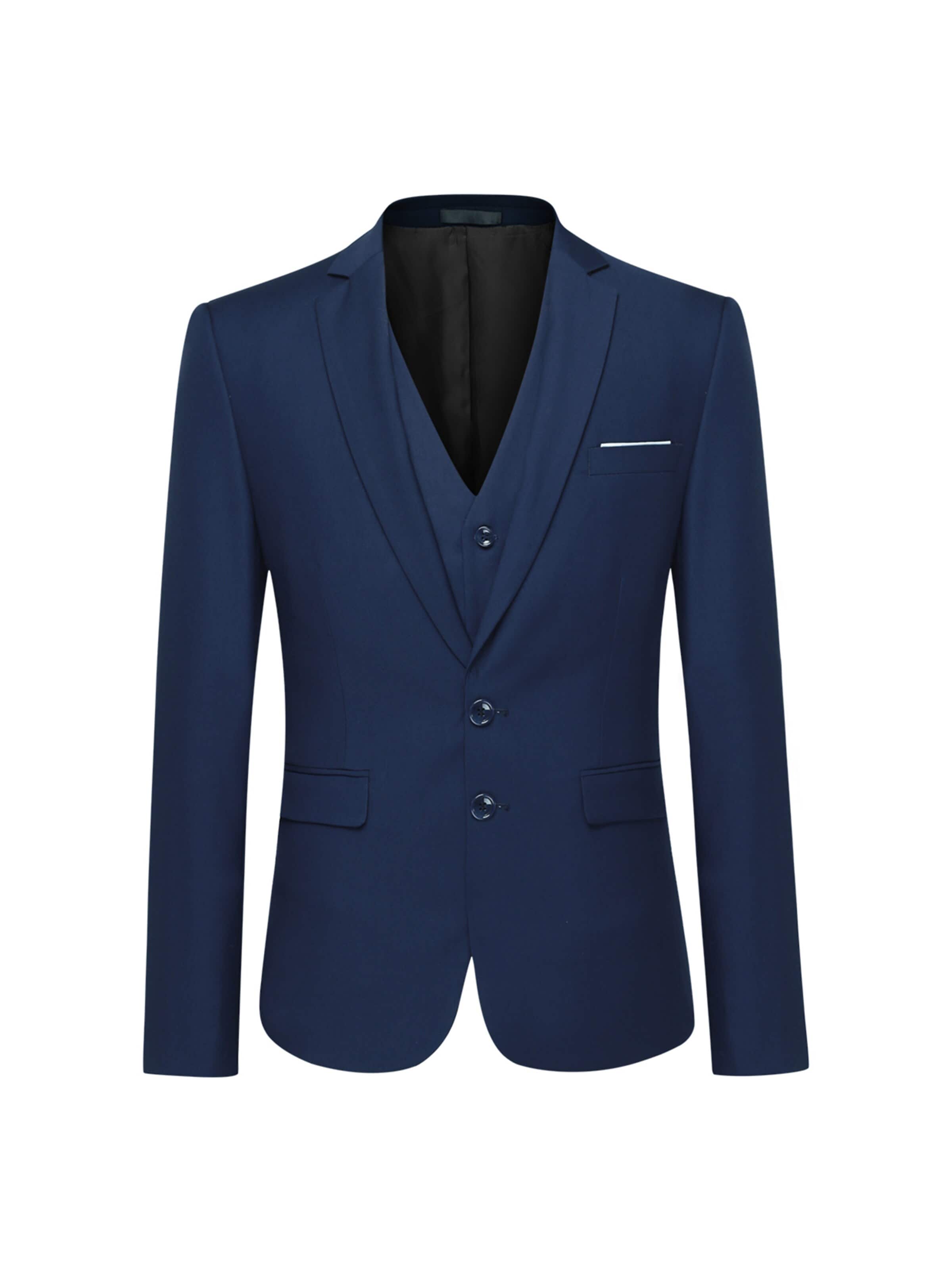 YOUTHUP Slim fit Suit 'Schlicht' in Blue
