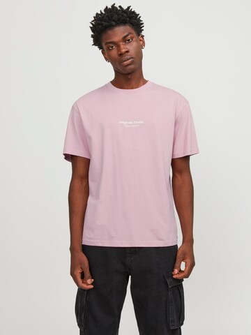 JACK & JONES Shirt 'JORVesterbro' in Roze: voorkant