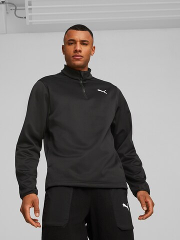 PUMA Sweatshirt in Schwarz: Vorderseite