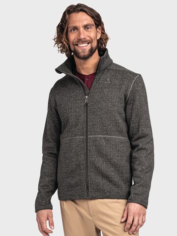 Schöffel Athletic Fleece Jacket 'Aurora' in Grey: front