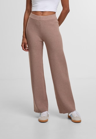 Wide Leg Pantalon Urban Classics en marron : devant