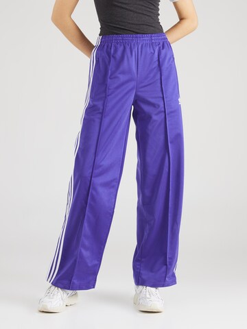 ADIDAS ORIGINALS Wide leg Broek 'Firebird' in Lila: voorkant