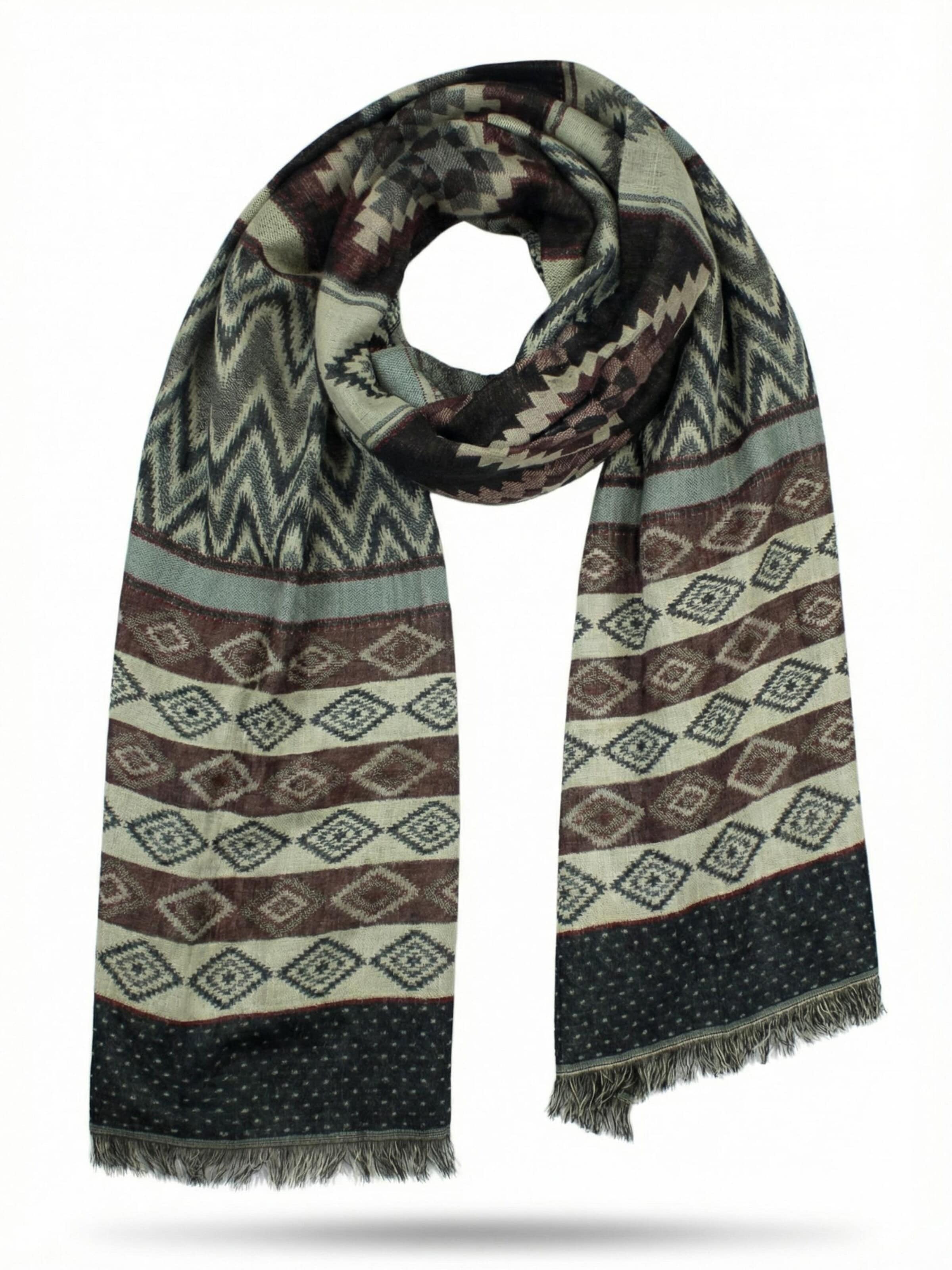 Sunsa Wrap 'Sunsa' in Brown: front