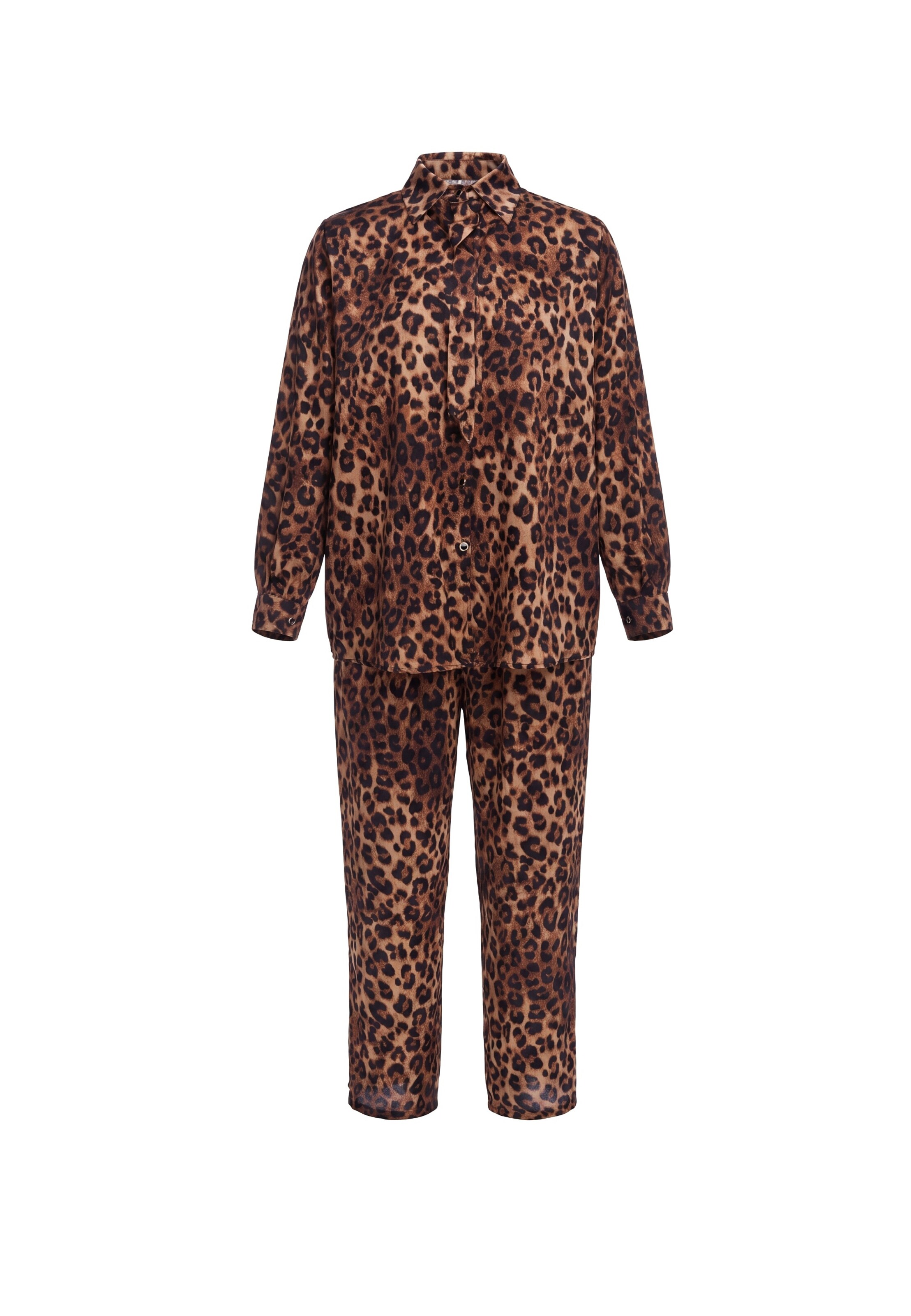 faina - Roupa de casa 'Glow' em castanho: frente