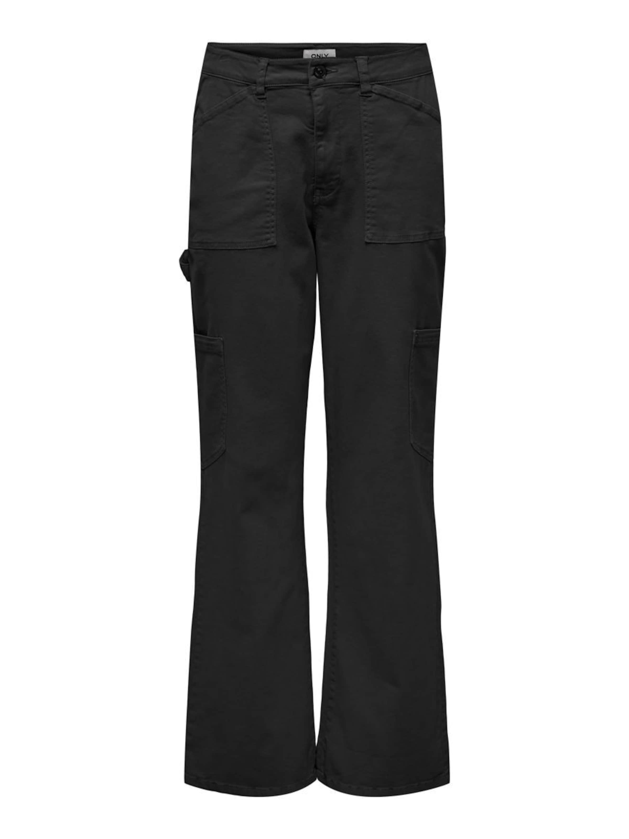 regular Pantaloni cargo di ONLY in nero: frontale