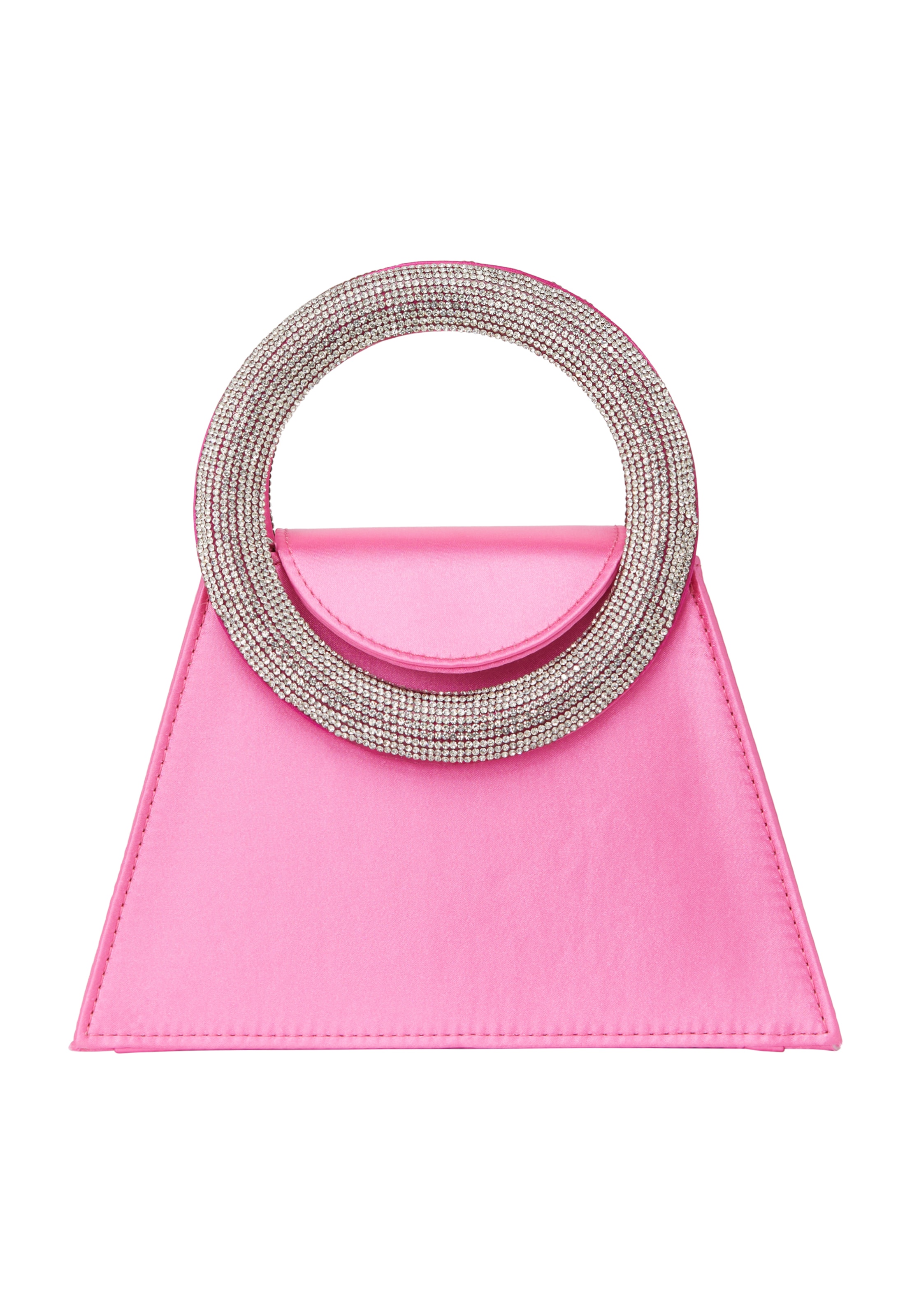 rozā KRZY Rokassomiņa: no priekšpuses