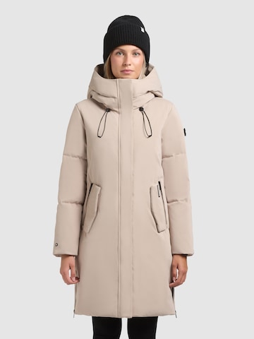 khujo Wintermantel 'Nean' in Beige: voorkant