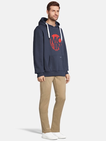 Sweat-shirt 'HEFF- MOIN RUND' salzhaut en bleu