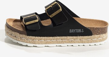 Bayton - Zapatos abiertos 'Olympe' en negro: frente