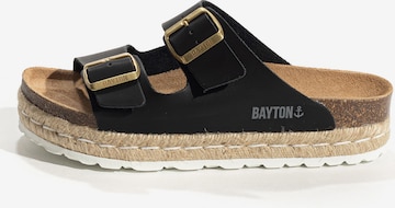 Bayton - Zapatos abiertos 'Olympe' en negro: frente