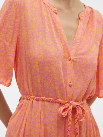 VERO MODA Shirt dress 'MENNY' in Orange