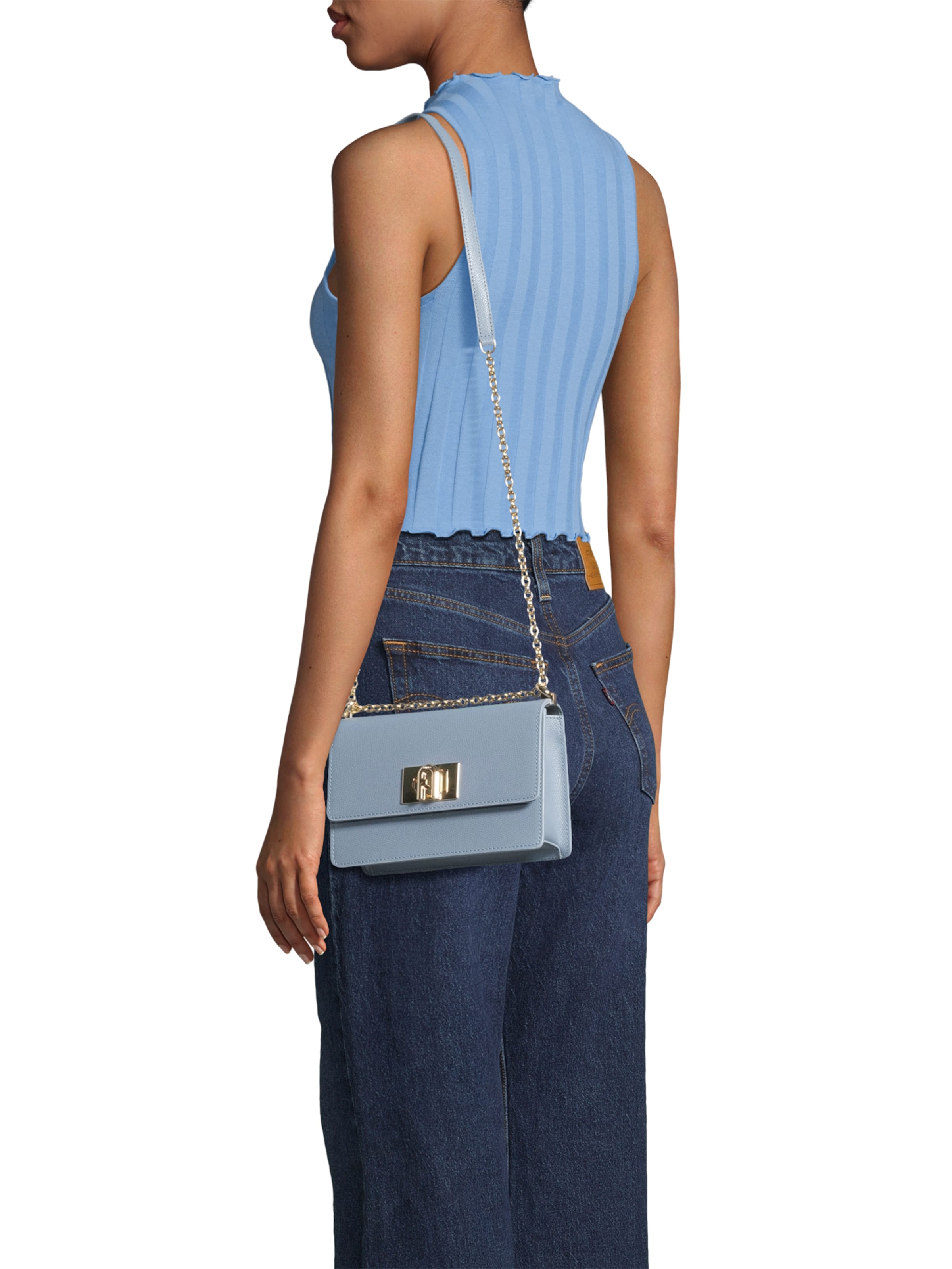 FURLA Umhängetasche '1927' in Blau: Vorderseite