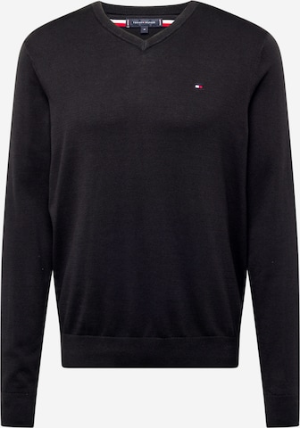 Pull-over 'ESSENTIAL' TOMMY HILFIGER en noir : devant