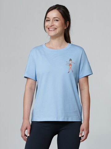 Watapparel Shirt 'Hula Hoop' in Blue: front
