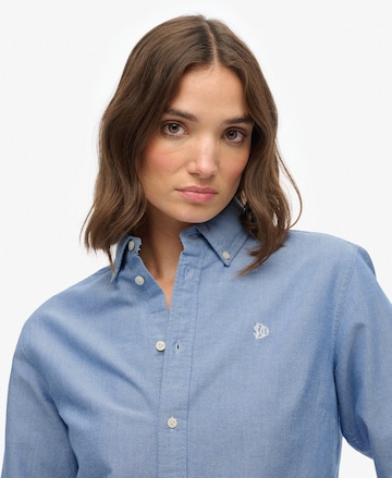Superdry Blouse 'Oxford' in Blauw