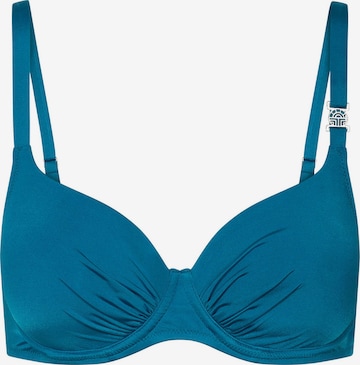 FÉRAUD PARIS Bikini Top ' Basic ' in Blue: front