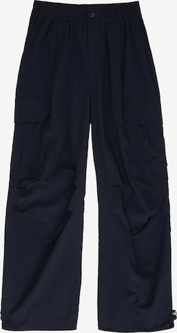 TOM TAILOR DENIM Loosefit Cargobroek in Blauw: voorkant