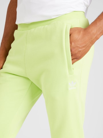 ADIDAS ORIGINALS Tapered Trousers 'Trefoil Essentials' in Green