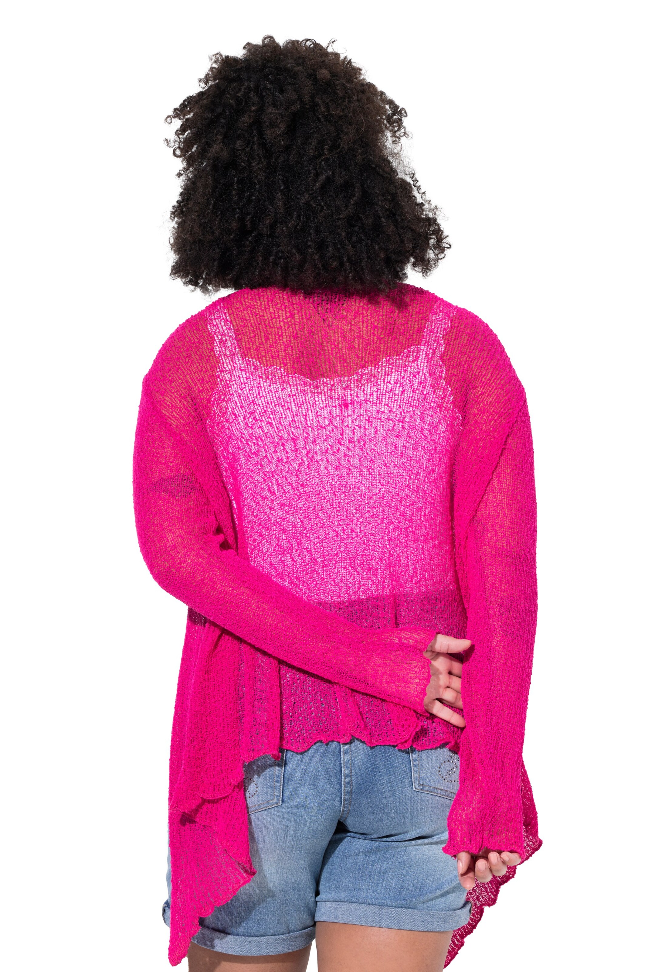 MIAMODA Strickjacke in Lila