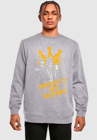 Sweat-shirt Merchcode en gris : devant