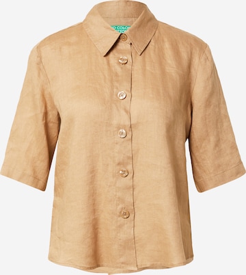 UNITED COLORS OF BENETTON Blouse in Brown: front