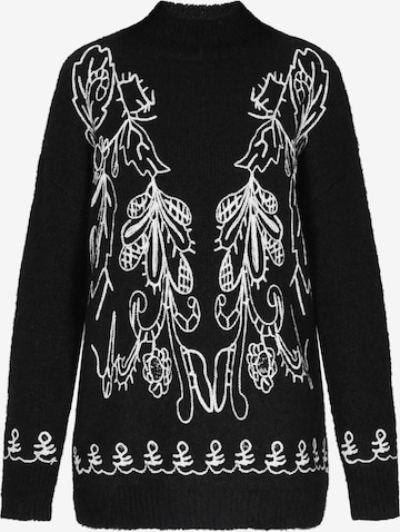 usha FESTIVALŠiroki pulover - crna boja: prednji dio