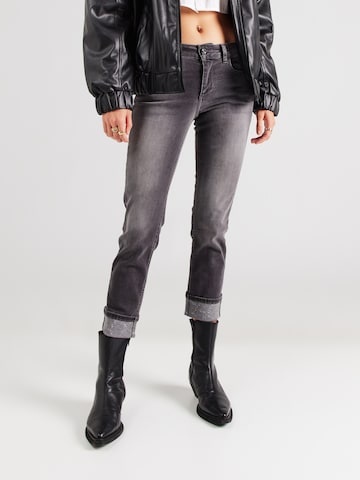 Liu Jo Slimfit Jeans 'MONROE' in Grijs: voorkant