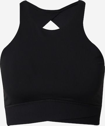 NIKE Bustier Sport-BH in Schwarz: Vorderseite