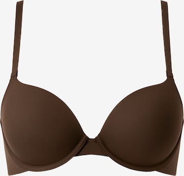 C&City Push-up BH in Braun: Vorderseite