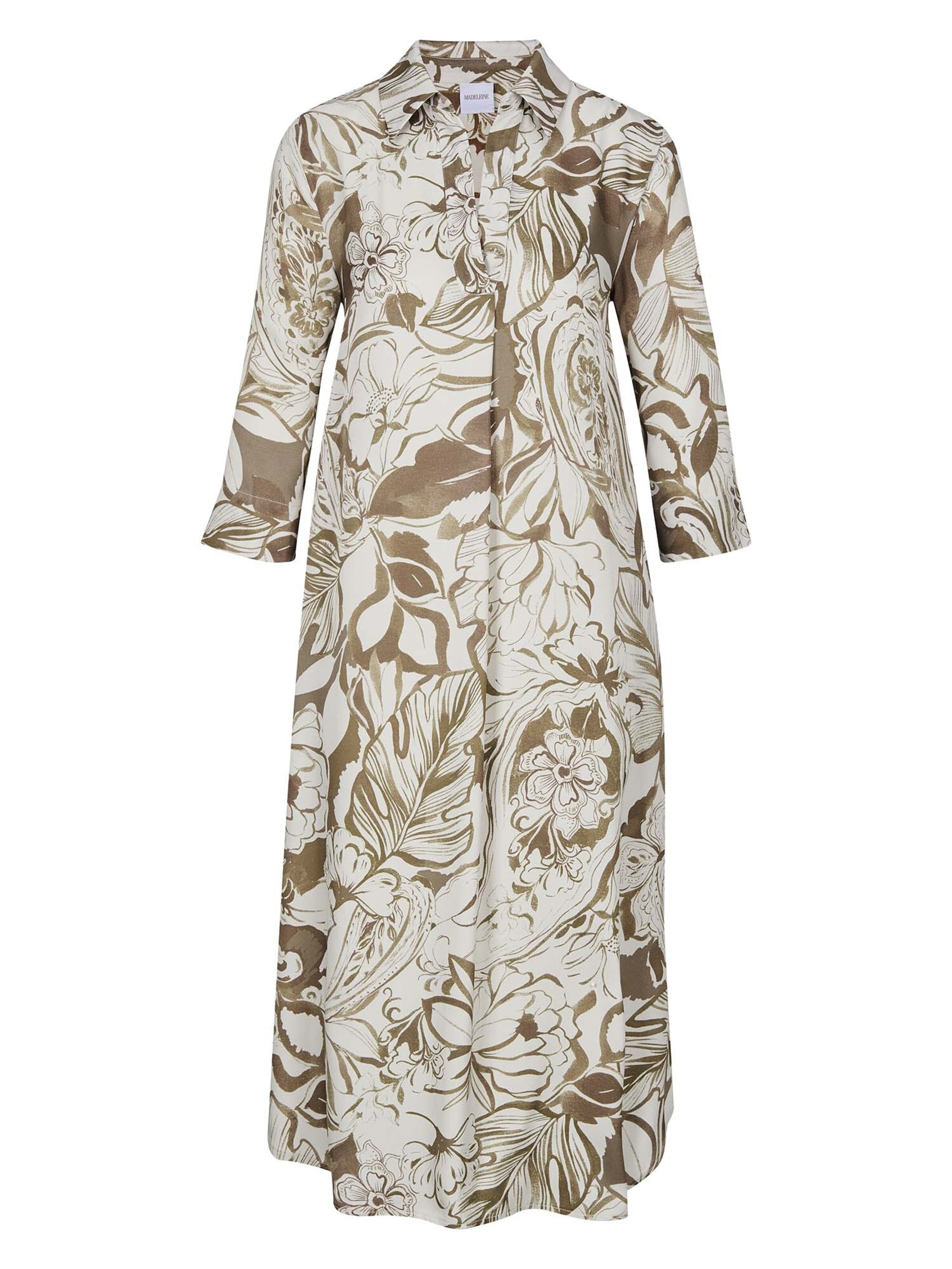 Robe-chemise MADELEINE en blanc : devant