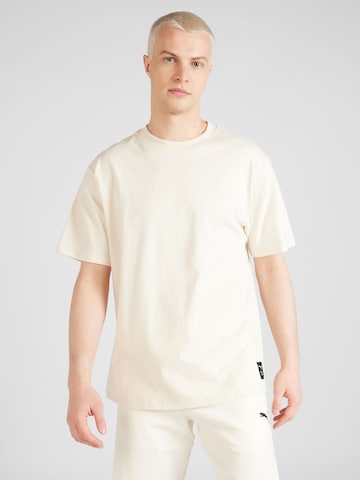 PUMATehnička sportska majica 'Jaws' - bijela boja: prednji dio