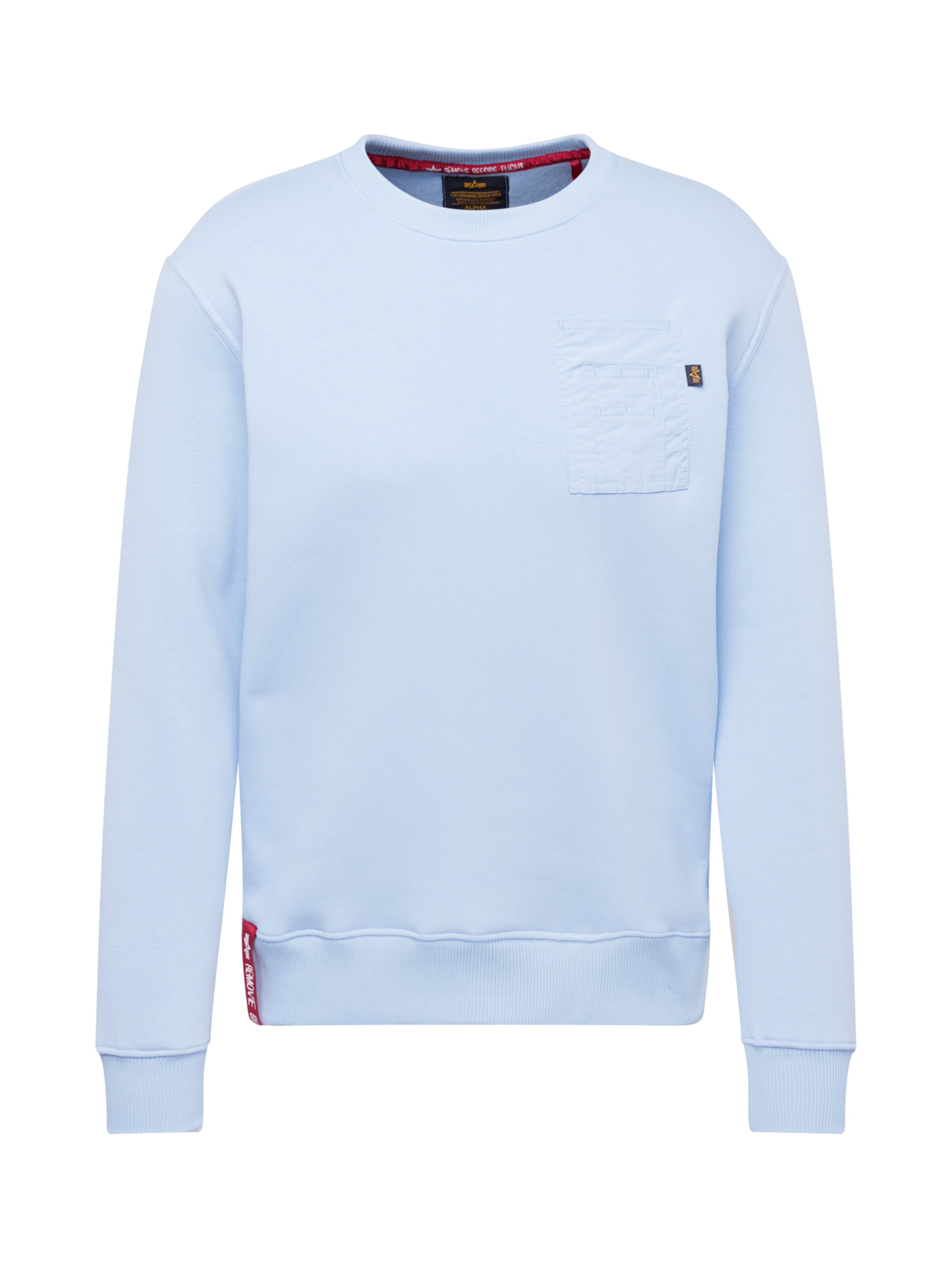 ALPHA INDUSTRIES Sweatshirt in Blau: Vorderseite