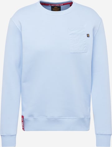 ALPHA INDUSTRIES Sweatshirt i blå: forside