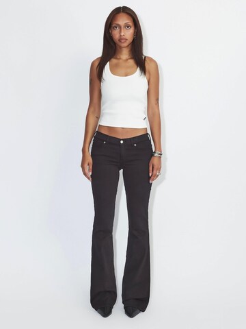 Dr. Denim Flared Jeans 'Kily Low Bootcut' in Zwart