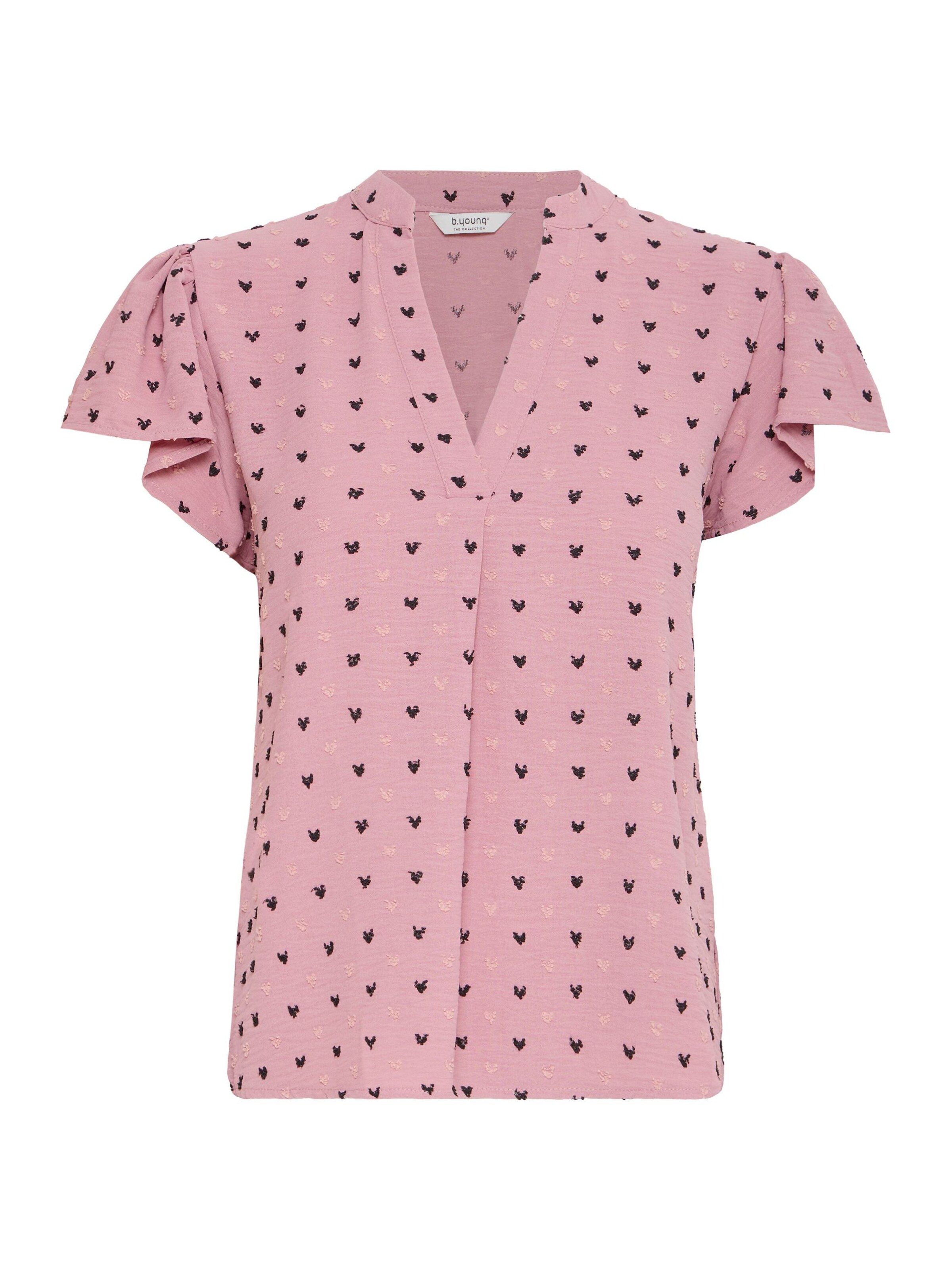 b.young Bluse 'BYIprik' in Pink: Vorderseite
