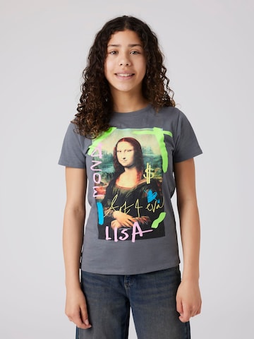 T-Shirt 'Kunst' TWO SOON en gris : devant