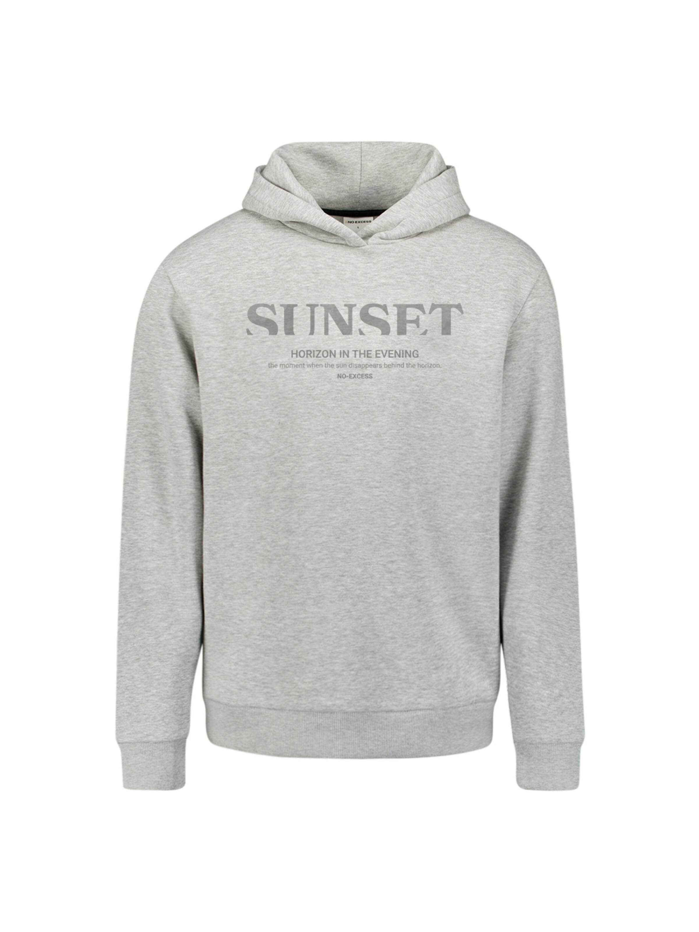 No Excess Majica | siva barva: sprednja stran