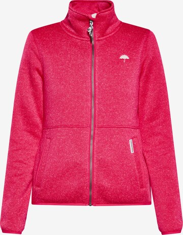 Schmuddelwedda Fleece jas in Roze: voorkant