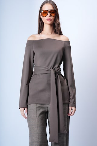Trend Alaçatı Stili - Camiseta en marrón: frente