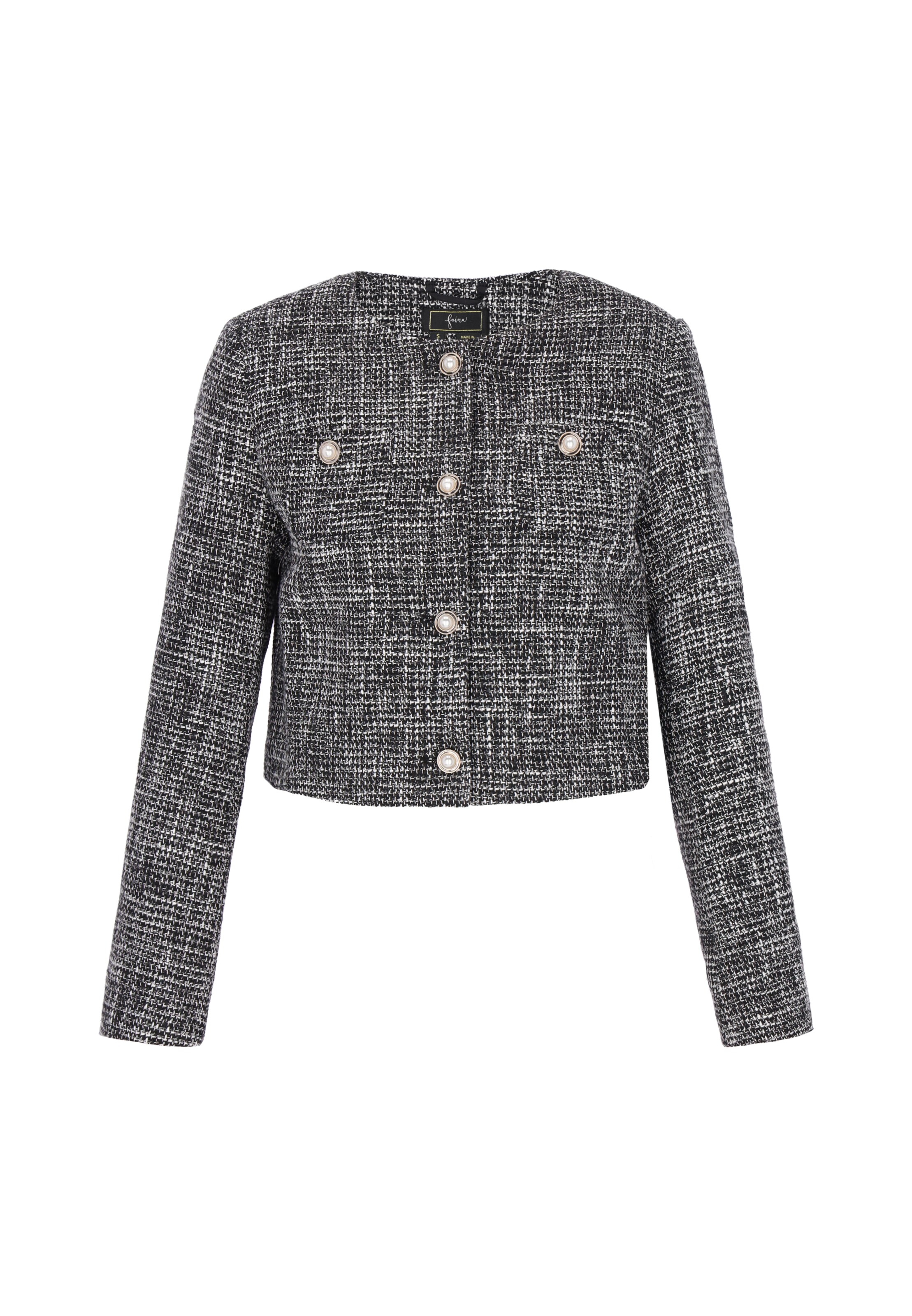 faina Blazer 'Festive' in Black: front