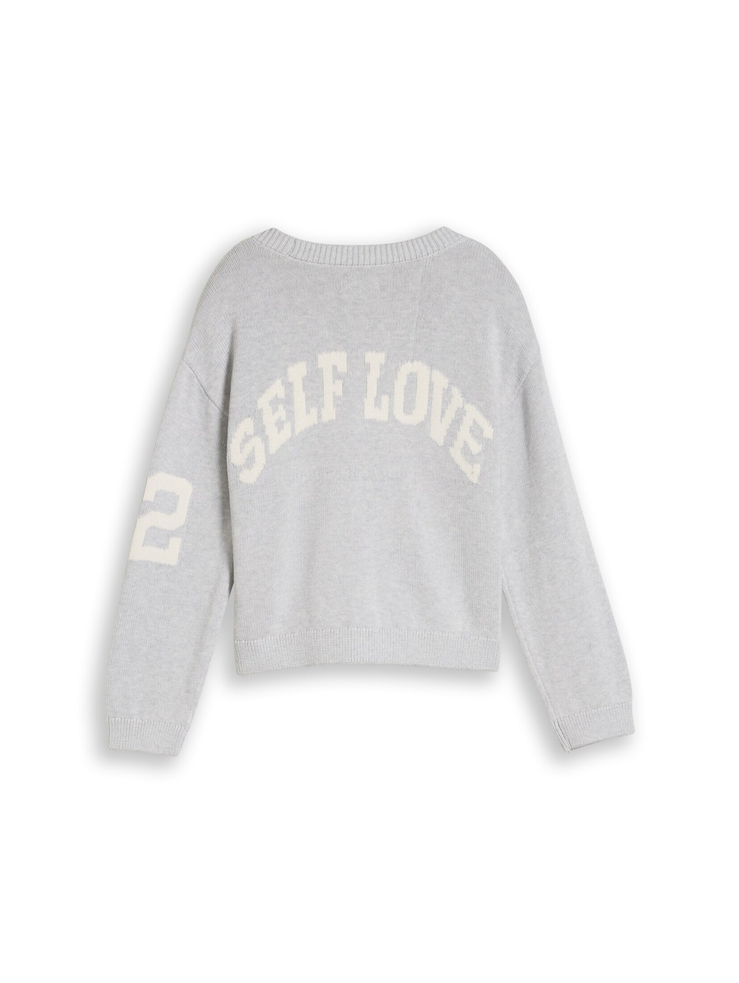 TOM TAILOR Knit cardigan in Grey