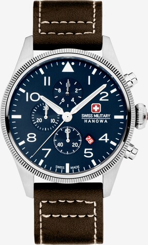 SWISS MILITARY HANOWA Analoog horloge 'THUNDERBOLT CHRONO' in Bruin: voorkant