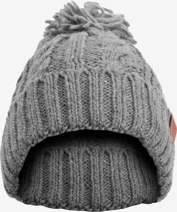 Manufaktur13 Mütze 'Rough Knit' in Grau: Vorderseite