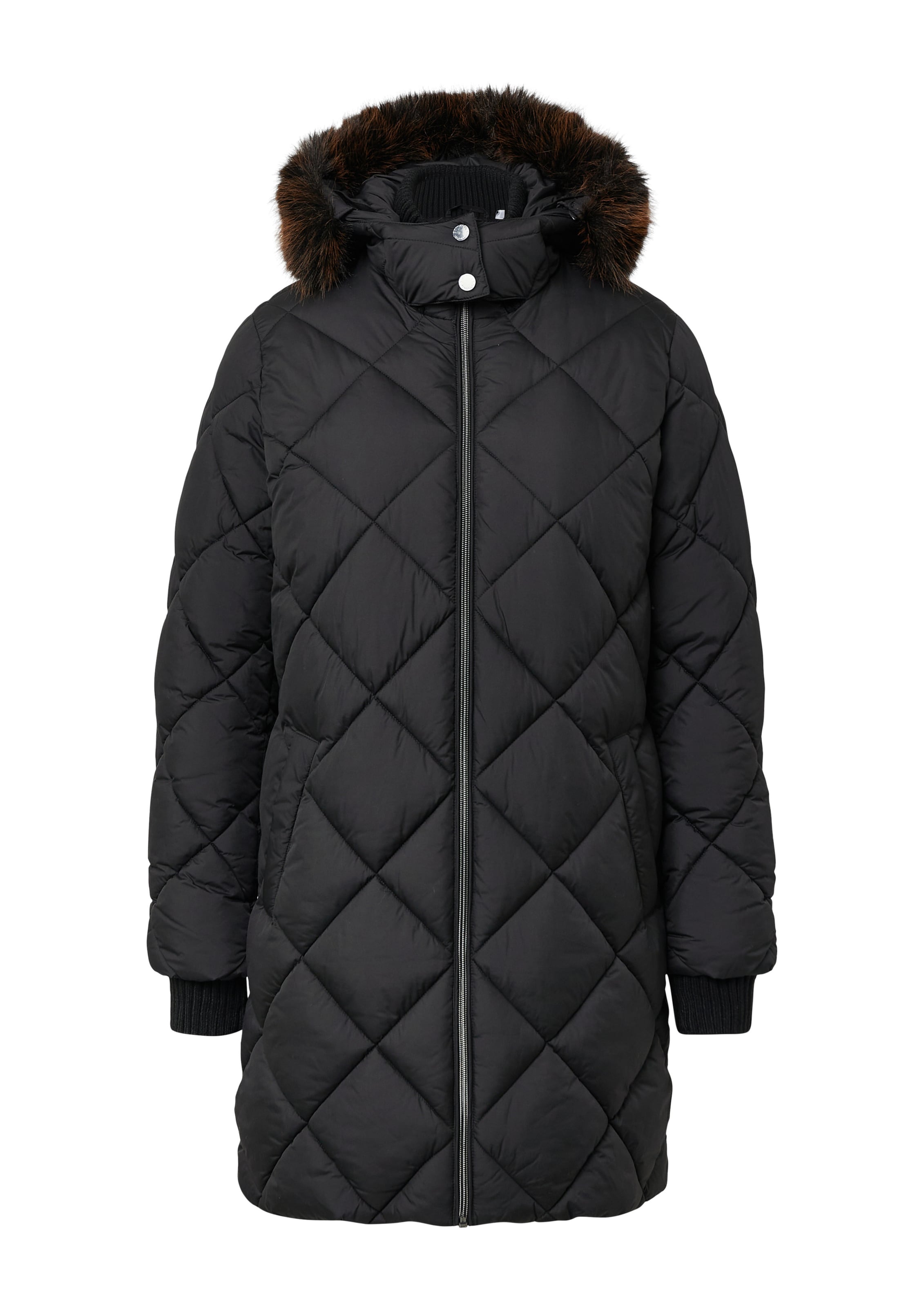 COMMA Wintermantel in Zwart: voorkant