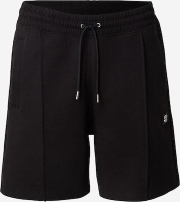 juoda HUGO Plačios klešnės Kelnės 'Dimac': priekis