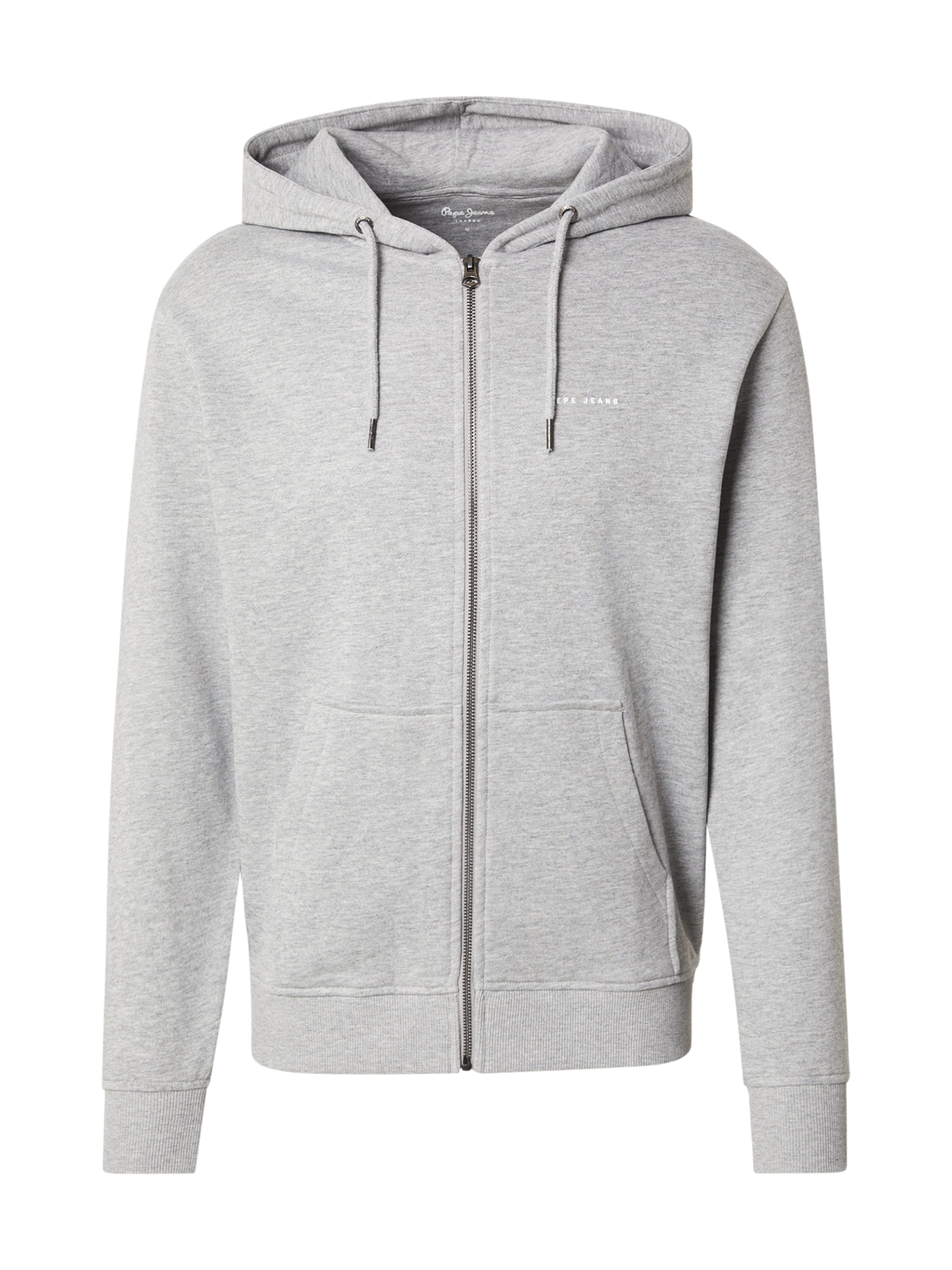 Veste de survêtement 'DENSITY' Pepe Jeans en gris : devant