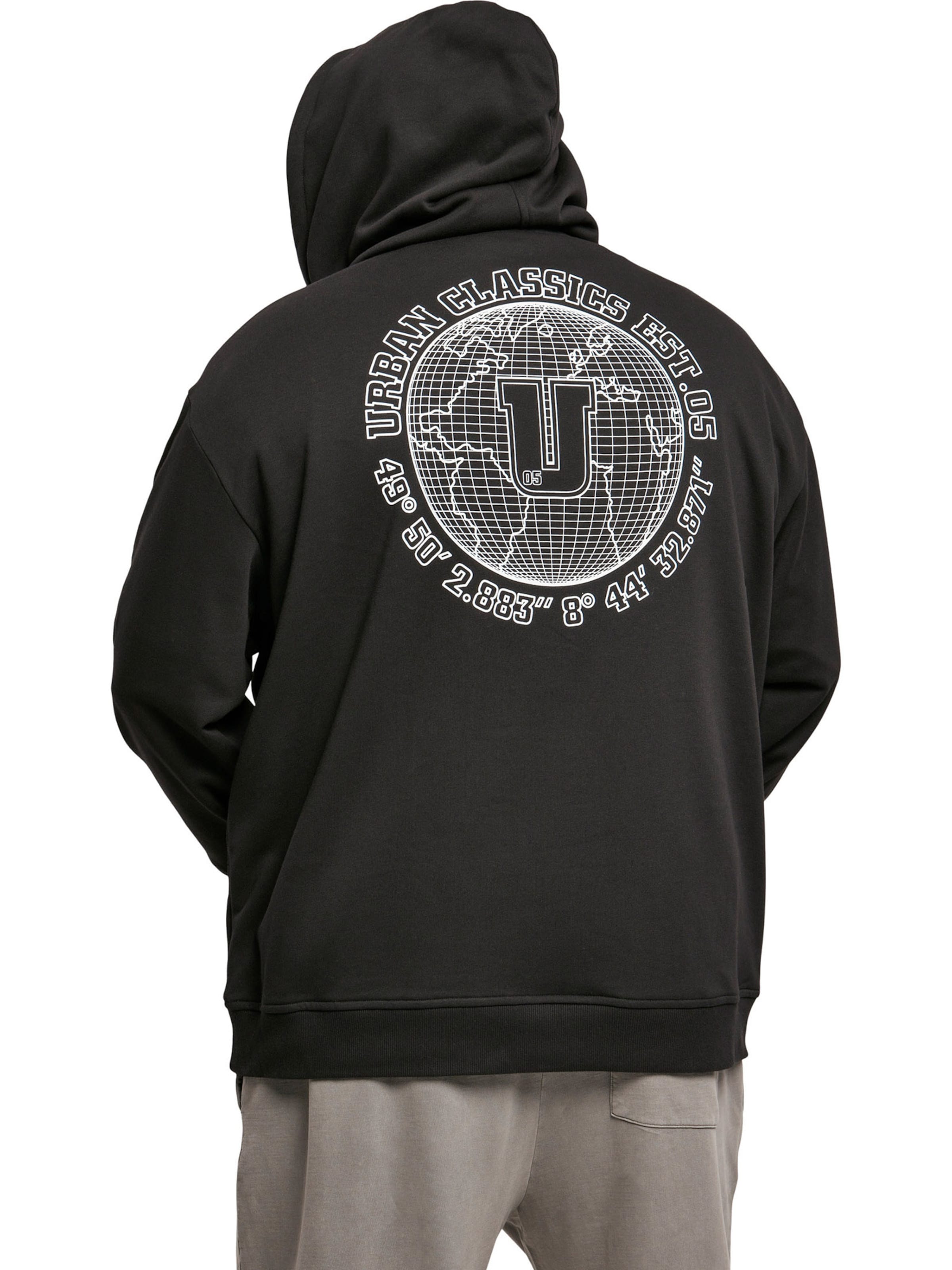 Urban Classics Свитшот 'Globetrotter' в Черный