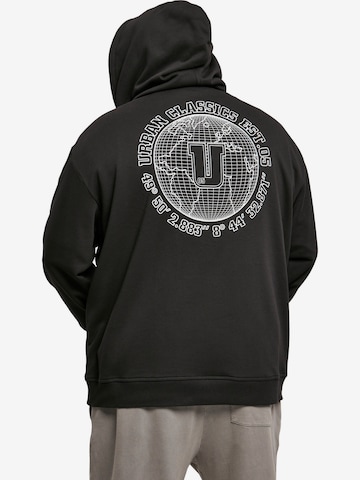 Urban Classics Sweatshirt 'Globetrotter' in Black